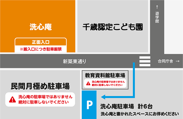 洗心庵駐車場
