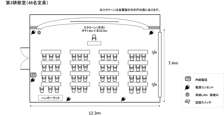 第3研修室図